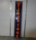 Firestone Porcelain Sign 96” H X 18” W
