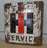 IH Service 2 Sided Porcelain Walker Sign 32” W X 42” H