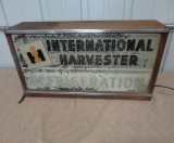 IH Refrigeration Lighted 2 Sided Sign - Not Working 24” W X 14” H