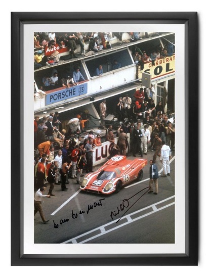 Overhead photograph of Le Mans, 1970