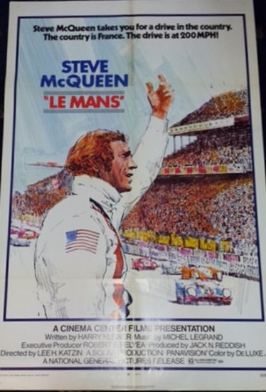 Le Mans Steve McQueen movie poster.