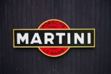 Martini Porsche '1977 Le Mans' sign.