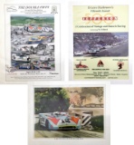 Porsche Posters from the Brian Redman collection.