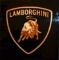 Lamborghini lacquered sign