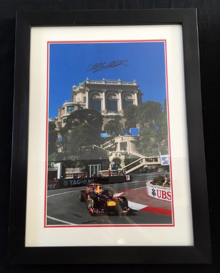 Mark Webber signed Red Bull at Monaco