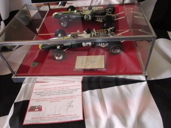 Jim Clark Lotus 49 model display