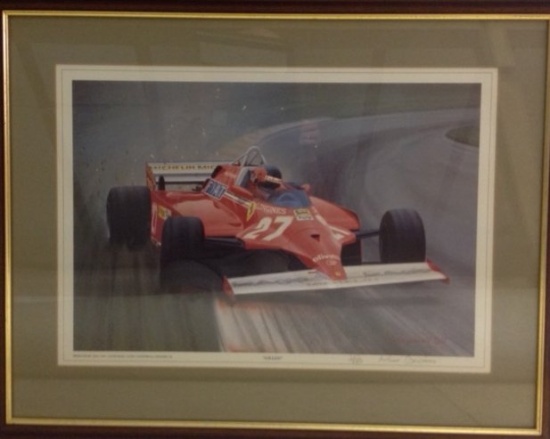 Gilles Villeneuve limited edition print