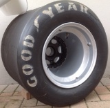 Williams FW07 rear wheel and tyre