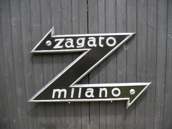 Zagato Milano wall sign.