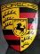 Enamelled Porsche badge sign