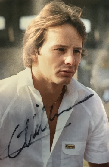 1982 San Marino GP signed Gilles Villeneuve postcard