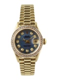 Rolex Datejust Ladies 18ct gold Diamond Set