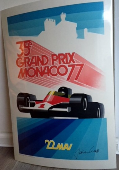1977 Monaco Grand Prix poster.