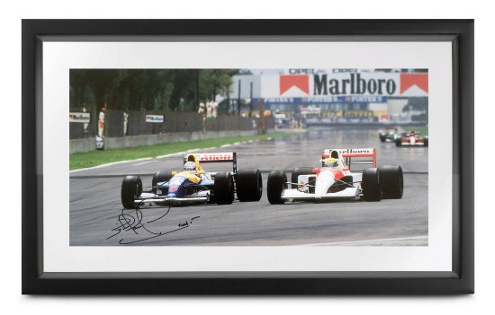 Senna vs Mansell, photograph.
