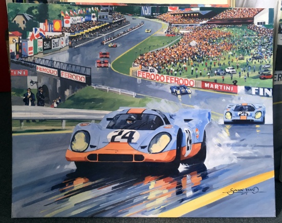 Gulf Porsche 917 Victory At Spa Art Antiques - 