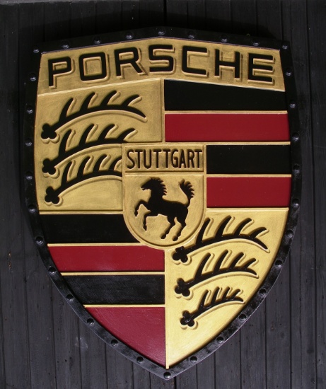 Fibreglass Porsche badge