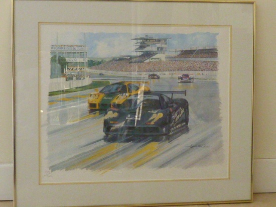 'Mclaren at Le Mans' limited edition colour print.