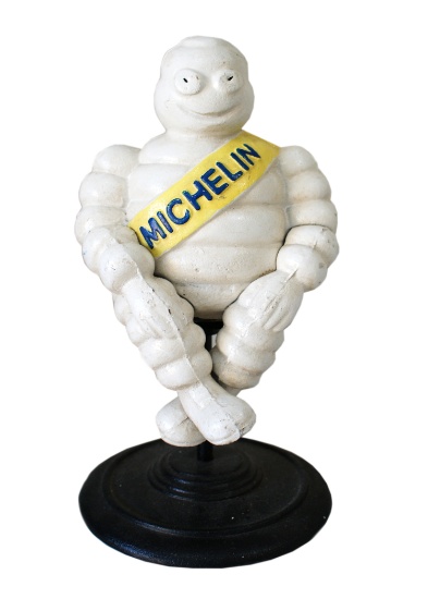 Michelin Man on Stool' figure