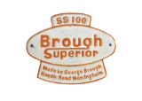 Brough Superior SS100 '  Plaque.