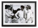 Steve McQueen 'Le Mans' film, signed Bell, Redman