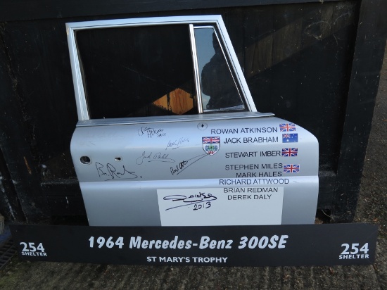 Signed Mercedes-Benz 300SE door