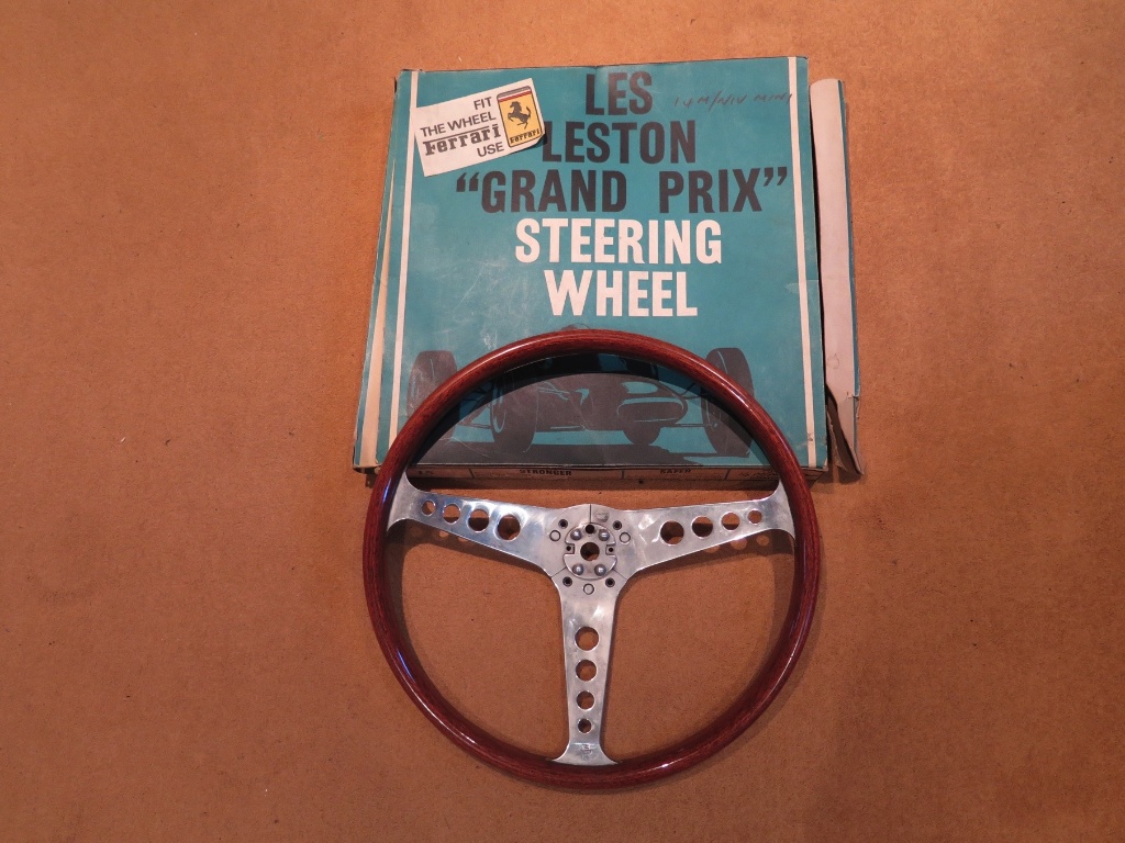 Unused Les Leston steering wheel