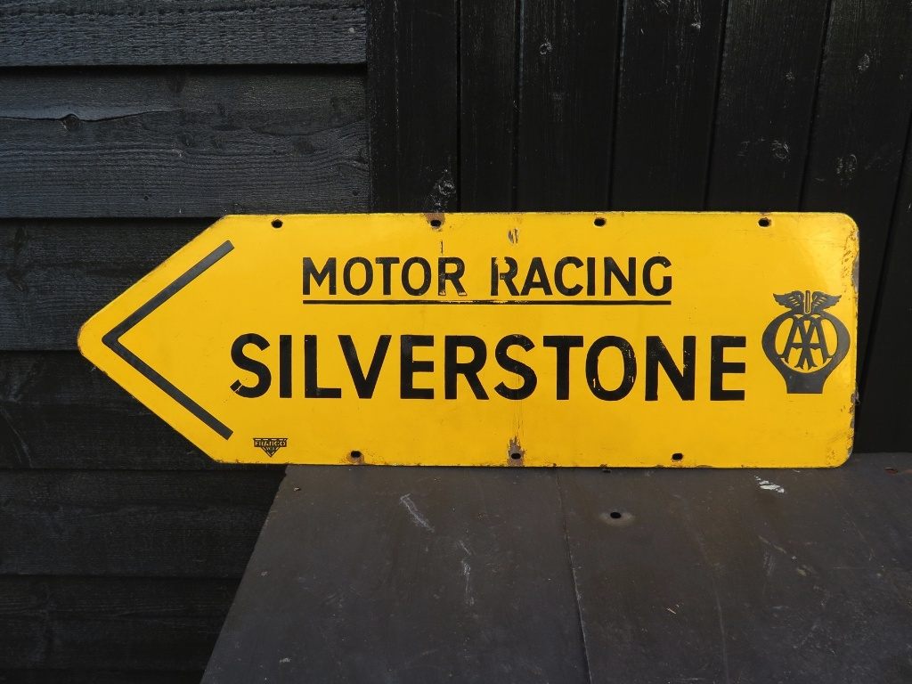 AA SILVERSTONE enamel sign