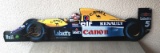 Nigel Mansell signed Williams FW14B Metal cut-out