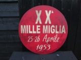 MILLE MIGLIA 1953 wooden sign