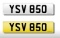 Cherished number plate YSV 850
