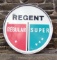 Circular 'Regent Petrol' advertising sign