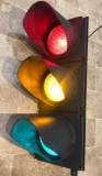 Full-size set of traffic lights