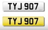 Cherished number plate TJY 907