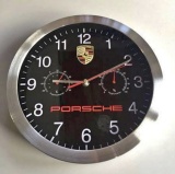 Circular Porsche wall clock