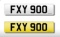 Cherished number plate FXY 900