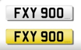 Cherished number plate FXY 900