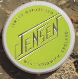 'Jensen Motors' - themed illuminated garage sign