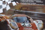 Richard Attwood signed 1970 Le Mans Poster