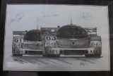 Mercedes 'Silver Arrows' pencil drawing