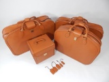 Complete Ferrari 456 4-Piece Schedoni Leather Luggage Set