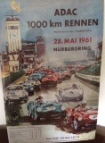 Nurburgring 1961 metal promotional sign