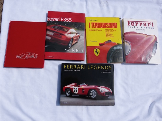 A miscellaneous selection of assorted Ferrari books