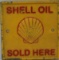 Shell Motor Oil cast plaque