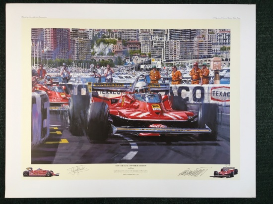 Ferrari 312T4 by Nicholas Watts, signed Jody Scheckter