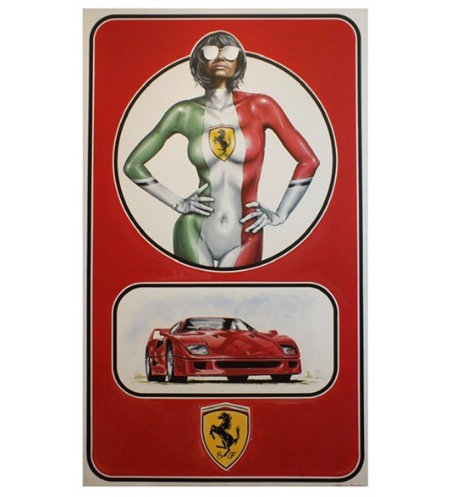 Ferrari Girl by Tony Upson