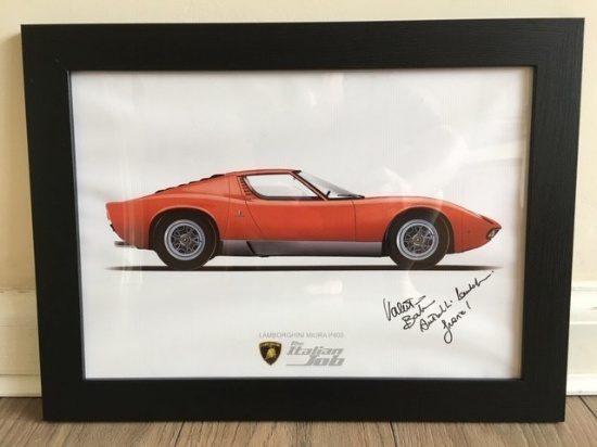 Lamborghini Muira P400 'The Italian Job' poster