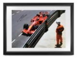 Ferrari F2007 photograph by Michael Hewett signed by Kimi Raikkonen