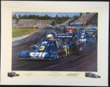 Tyrrell P34 by Nicholas Watts, signed Jody Scheckter