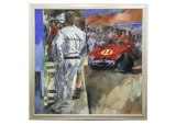 John Surtees and his Ferrari GTO an original by Stanley Rose