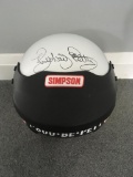 A Richard Petty signed Simpson open face helmet